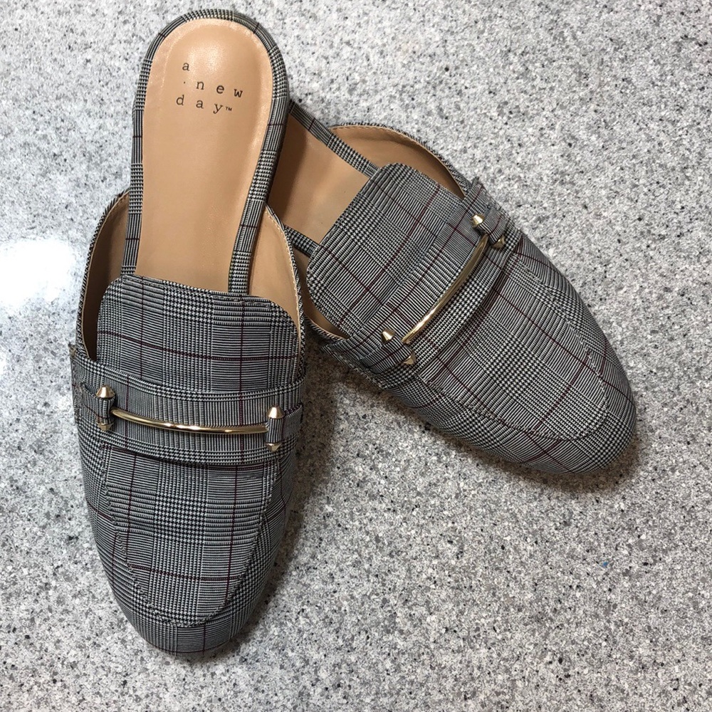 Target- A New Day- Plaid Mules